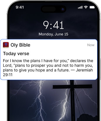 Daily verse on phone lock screen